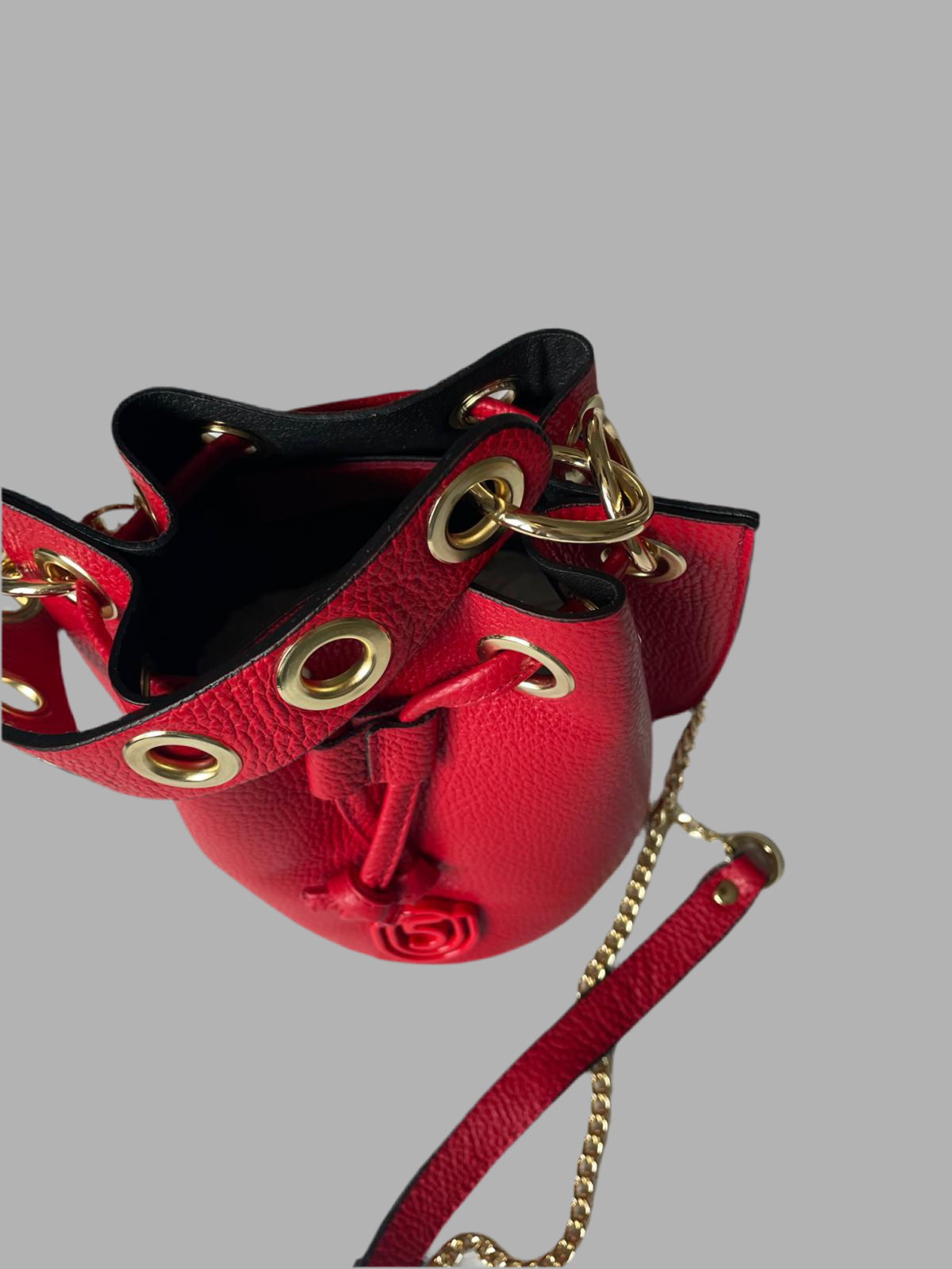 Sac Bourse en cuir Rouge Five On Us Rouge