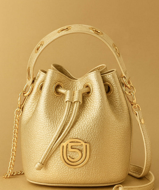 Sac Tso en cuir gold- Five On Us Doré